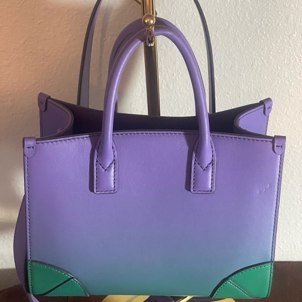 MCM Munchen Mini Bag Ombré in Purple and Green - Picture 6 of 7